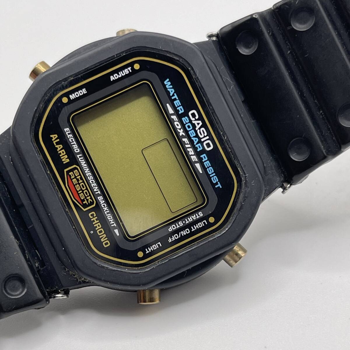 【不動ジャンク】CASIO カシオ デジタル腕時計 DW-5600E クオーツ ビンテージ ブラック　黒 