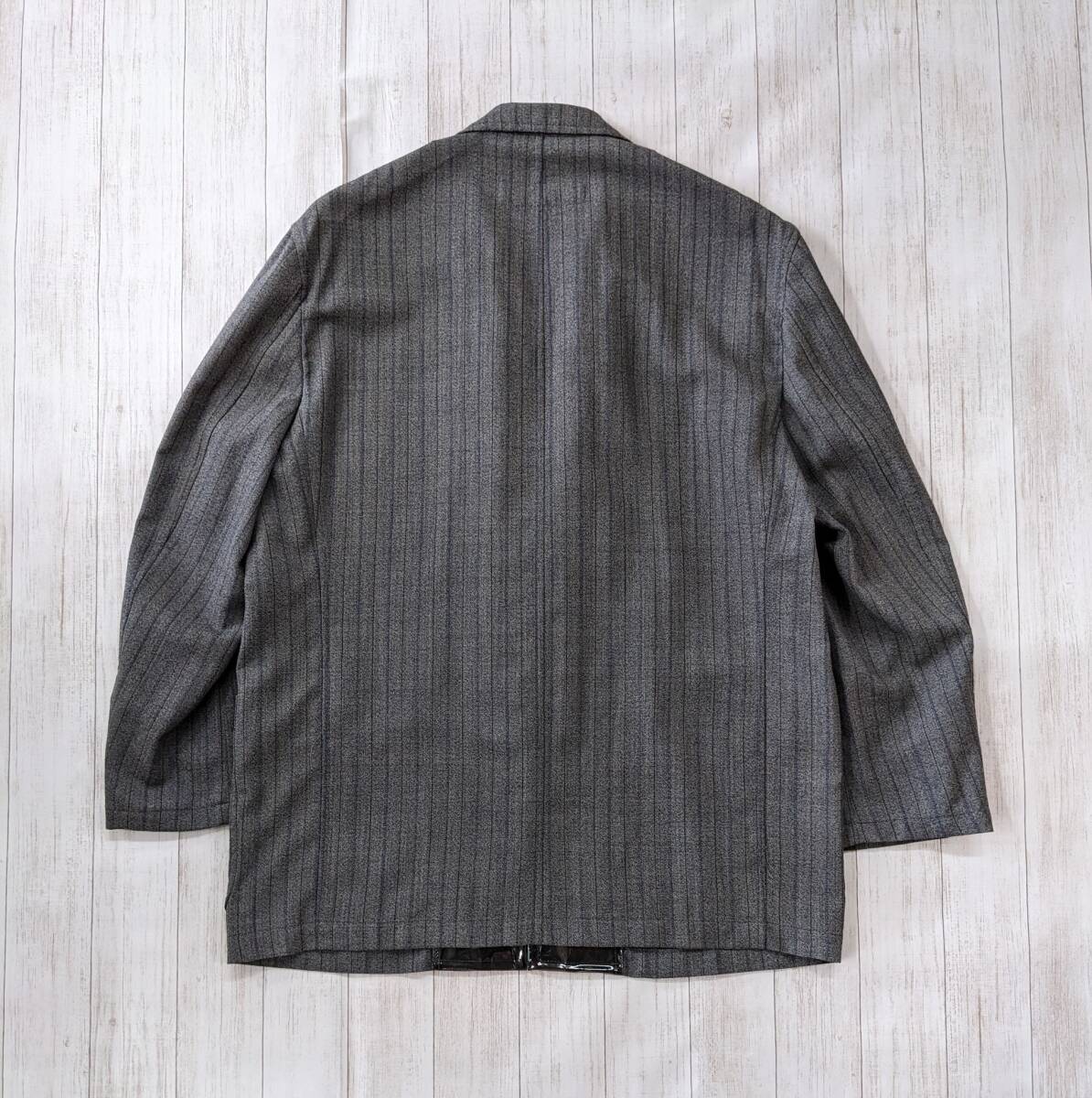 COMME des GARCONS HOMME/コムデギャルソンオム/90S/ARCHIVE/アーカイブ/田中オム/ビニール切り替えZIPジャケット/ビッグシルエット