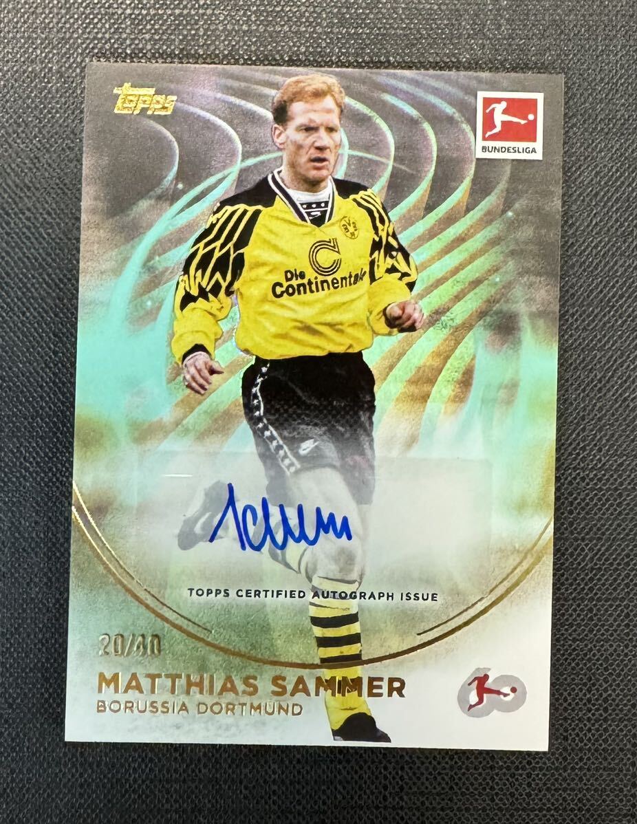40枚限定 マティアス・ザマー Matthias Sammer 2024 BUNDESLIGA 60 Years Legends AUTO 直筆サインカード /40