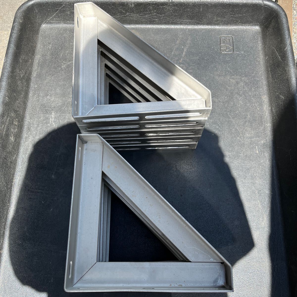 ステンレス 三角 ステー ブラケット 金具 10個セット 250×250×40 ステンレス 三角 ステー ブラケット 金具 10個セット 250×250×40