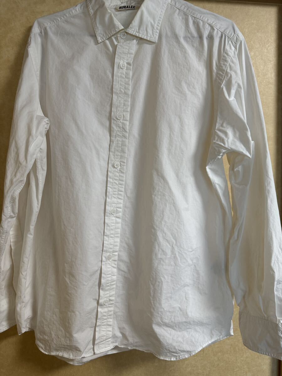 AURALEE SUPERFINE BROADCLOTH SHIRTS ホワイト コットン サイズ AURALEE SUPERFINE BROADCLOTH SHIRTS ホワイト コットン サイズ