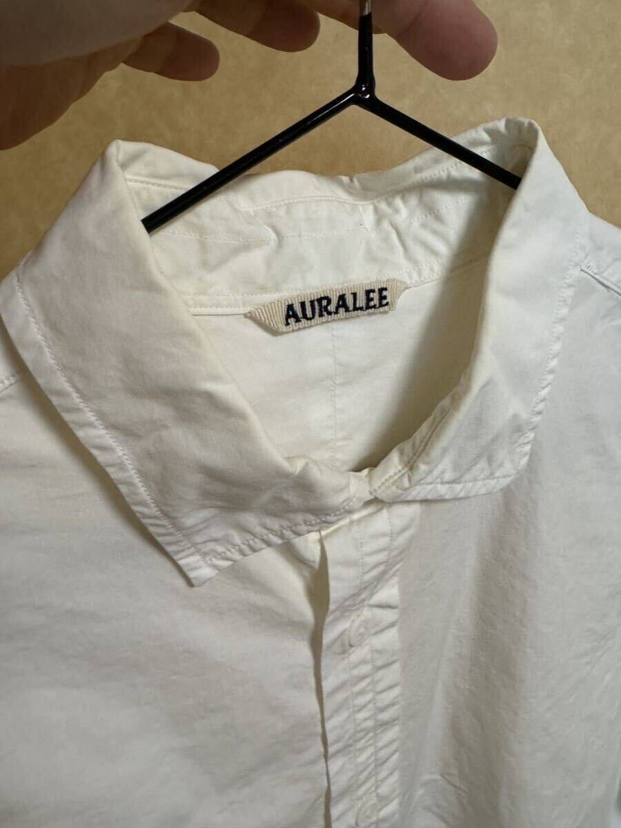 AURALEE SUPERFINE BROADCLOTH SHIRTS ホワイト コットン サイズ AURALEE SUPERFINE BROADCLOTH SHIRTS ホワイト コットン サイズ