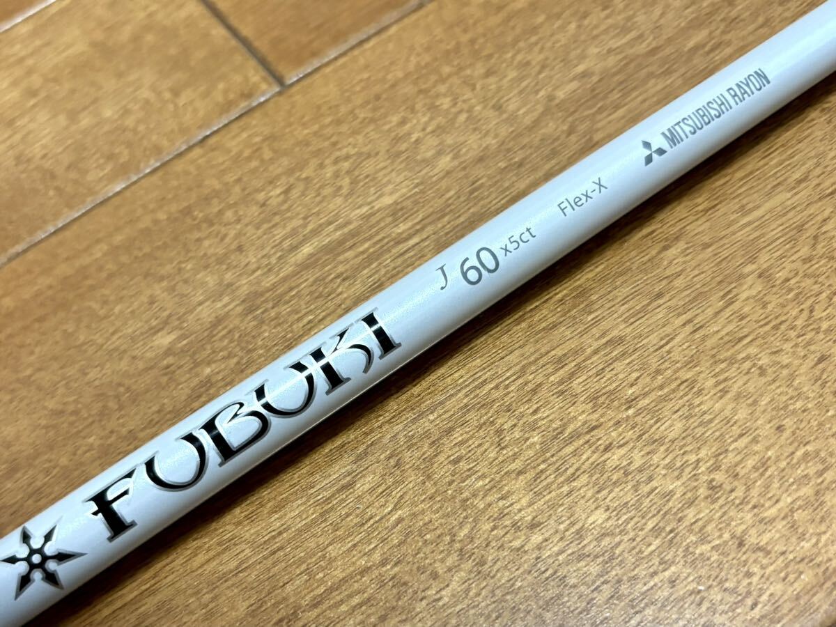 送料込 テーラーメイドスリーブ付ドライバー用シャフト FUBUKI J 60 フレックス:X 45.25インチ/TaylorMade 1W フブキ MITSUBISHI ※訳あり
