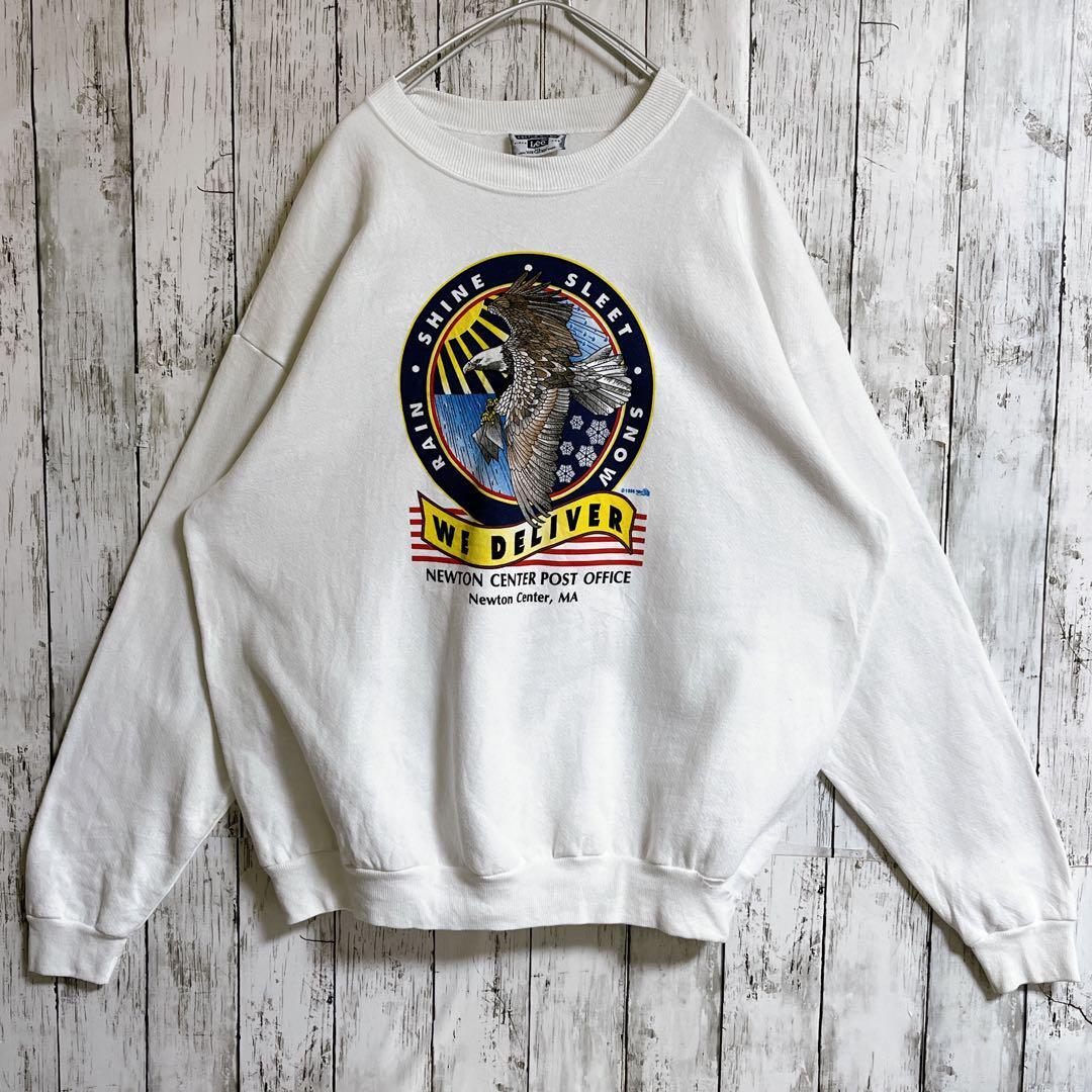 90's Lee リー USA製 アメリカ製 スウェット トレーナー XL 白 90's Lee リー USA製 アメリカ製 スウェット トレーナー XL 白