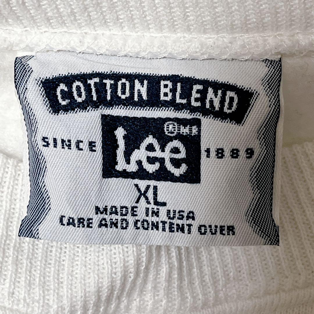90's Lee リー USA製 アメリカ製 スウェット トレーナー XL 白 90's Lee リー USA製 アメリカ製 スウェット トレーナー XL 白