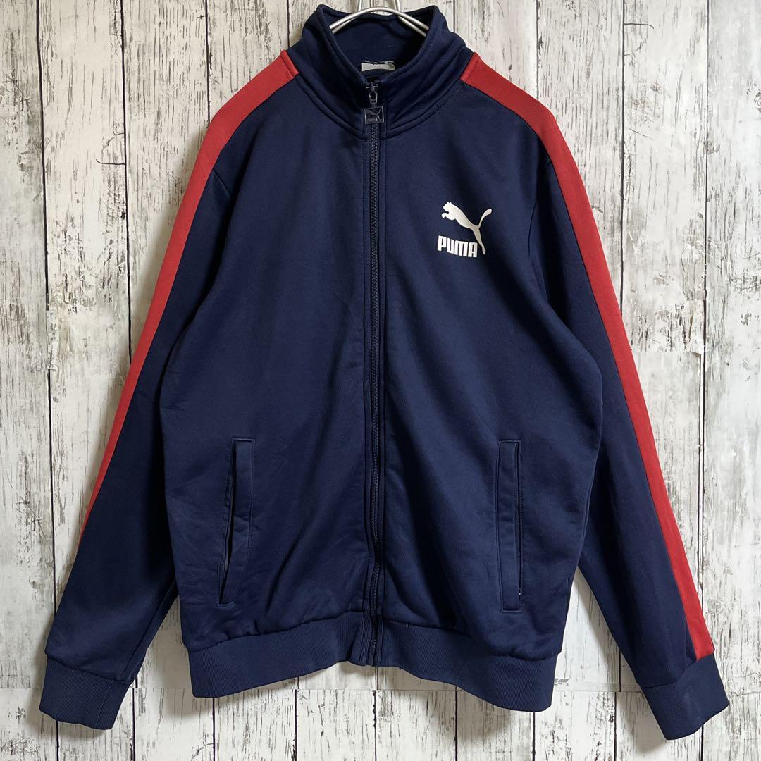 PUMA プーマ トラックジャケット ジャージ M〜 紺 ネイビー ワン PUMA プーマ トラックジャケット ジャージ M〜 紺 ネイビー ワン