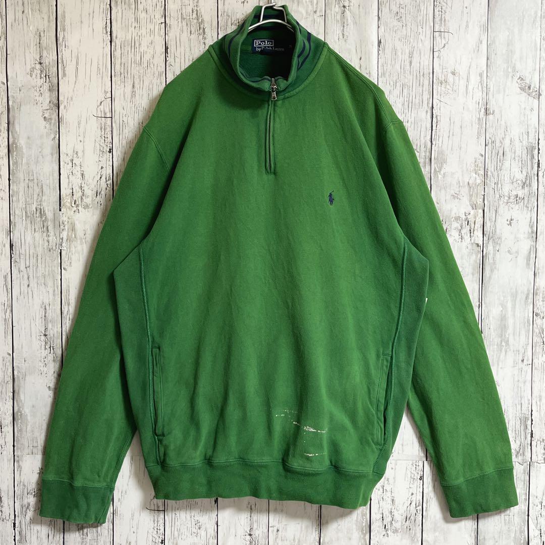 90's Ralph Lauren ラルフローレン ハーフジップ スウェット L 90's Ralph Lauren ラルフローレン ハーフジップ スウェット L