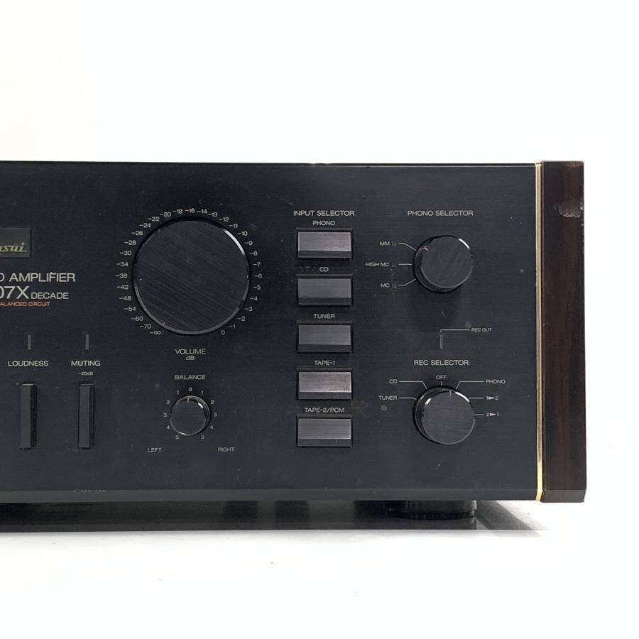 Sansui サンスイ AU-D607X DECADE プリメインアンプ 簡易検査品 Sansui サンスイ AU-D607X DECADE プリメインアンプ 簡易検査品