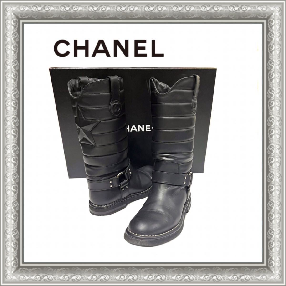 Bibian 比比昂- CHANEL シャネルブーツエンジニアブーツスターCC Bibian 比比昂- CHANEL シャネルブーツエンジニアブーツスターCC