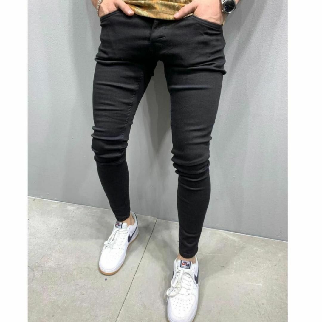 トップ ブラック スキニーデニム ボトムス ストレッチ スキニーデニム パンツ