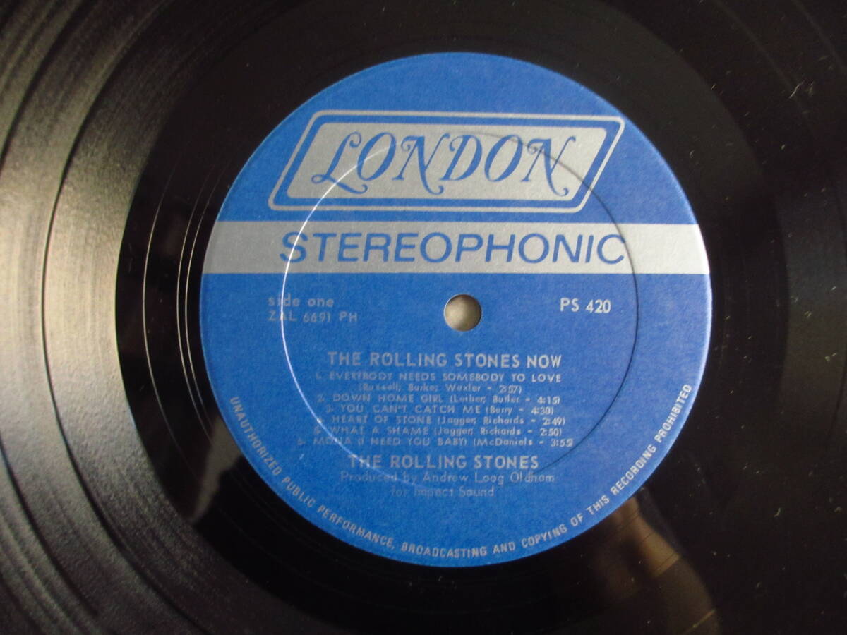 US盤 / The Rolling Stones / ローリングストーンズ / The Rolling Stones, Now! / London Records / PS420 / 青銀Boxロゴ / シュリンク付