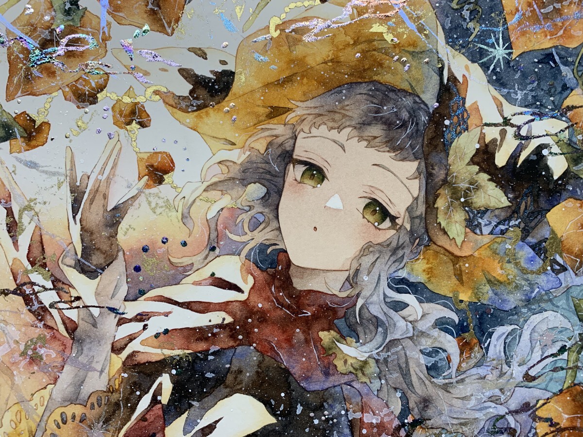 Yahoo!オークション - オリジナル 手描きイラスト 女の子 「鬼灯 Yahoo!オークション - オリジナル 手描きイラスト 女の子 「鬼灯