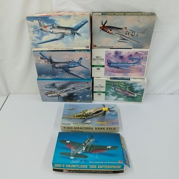 mK245c [未組立] ハセガワ 1/48 P-38J/L ライトニング サウスパシフィックエーセス F4U-5N コルセア 他 | プラモデル H