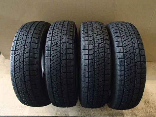 【青森発】中古 ブリヂストン スタッドレス 冬 タイヤ VRX2 155/65R14 4本 2021年製＜個人宛て発送不可＞