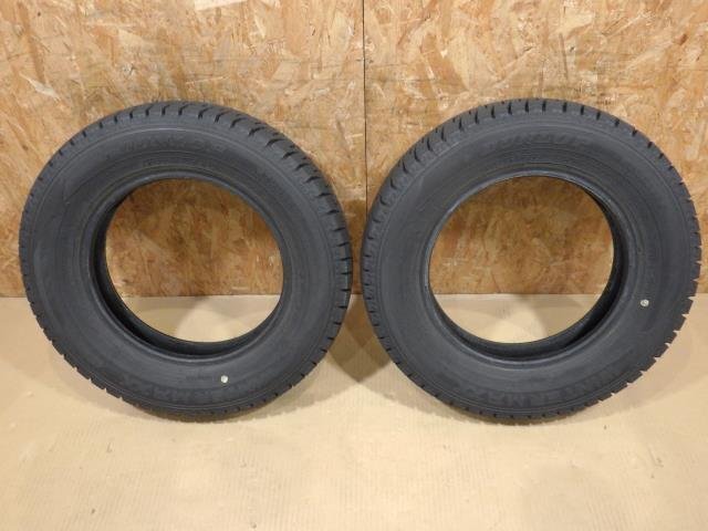 【山形 酒田発】中古 スタッドレスタイヤ2本 145/80R13 75Q DUNLOP WITERMAXX 2023年製25週 プラットフォーム迄約3.0mm 8部山