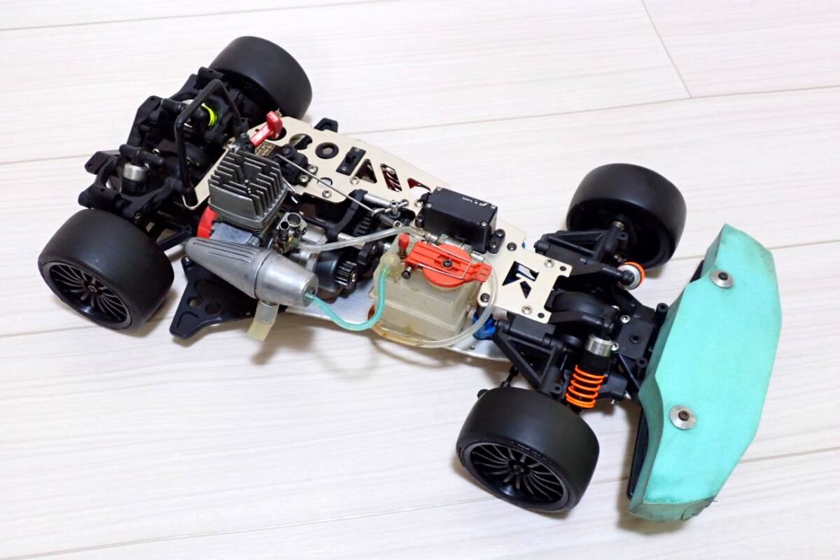 京商 GP エンジンカー スーパーテン シャーシ 2台 まとめて パーツ
