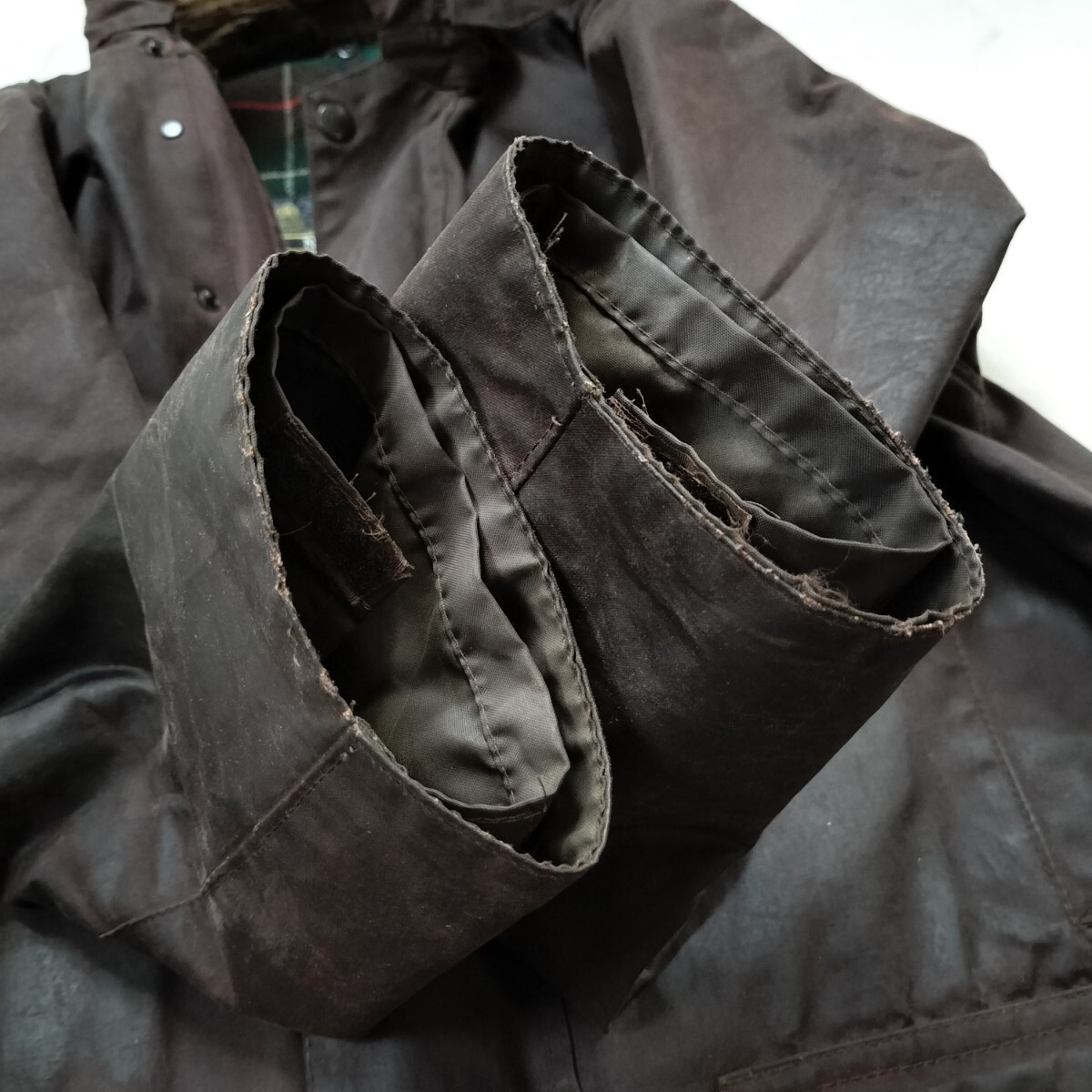 80s BARBOUR northumbria c40ラスティックブラウン 2ワラント 80s BARBOUR northumbria c40ラスティックブラウン 2ワラント
