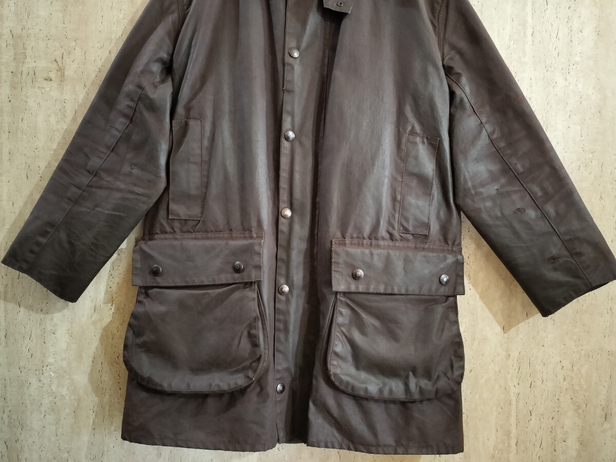 80s BARBOUR northumbria c40ラスティックブラウン 2ワラント 80s BARBOUR northumbria c40ラスティックブラウン 2ワラント