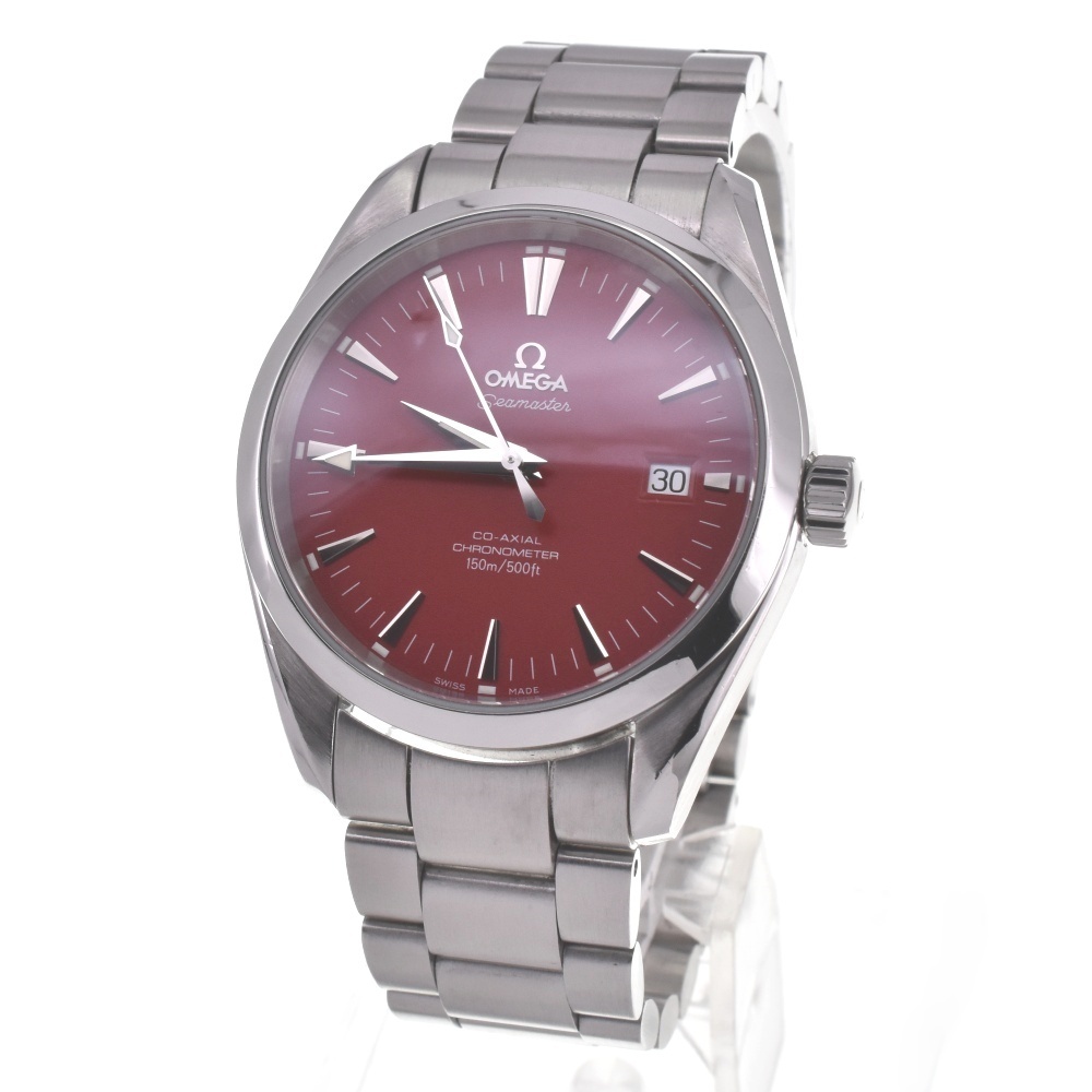 値下 オメガ OMEGA 2503.60 シーマスター アクアテラ デイト CO-AXIAL 自動(dòng)巻き メンズ 良品 □#130662