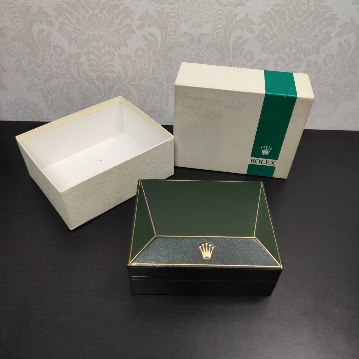 B:ROLEX/ロレックス 純正BOX/箱 アンティーク/Green Rolex Box ref.52.00.2