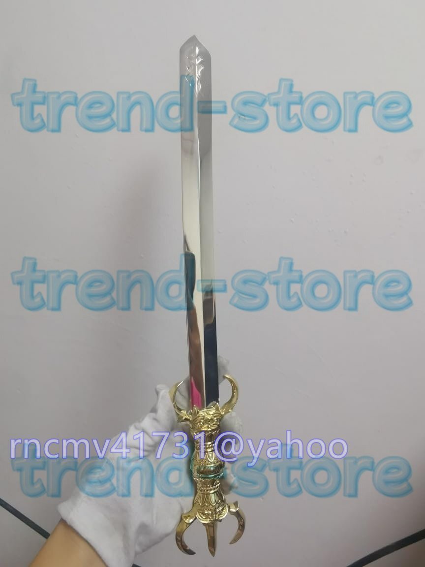 真鍮製 三鈷剣 三鈷柄剣 宝剣 法剣 (全長39cm×巾 真鍮製 三鈷剣 三鈷柄剣 宝剣 法剣 (全長39cm×巾