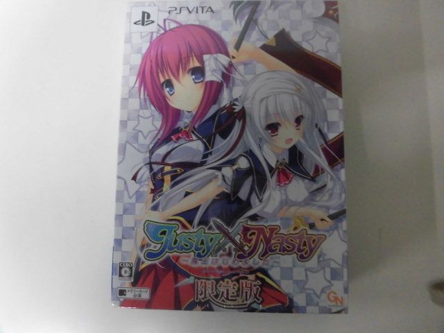 お得セット PSVITAソフト 未開封 Justy×Nasty(ジャスティ×ナスティ) 魔王はじめました 限定版 箱に若干のへこみ PS Vitaソフト