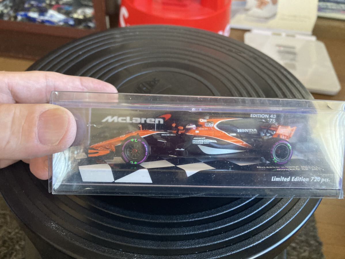 ミニチャンプス McLaren MINICHAMPS 激レア 1/43 マクラーレンホンダ MCL32 ジェンソンバトン 2017 モナコGP