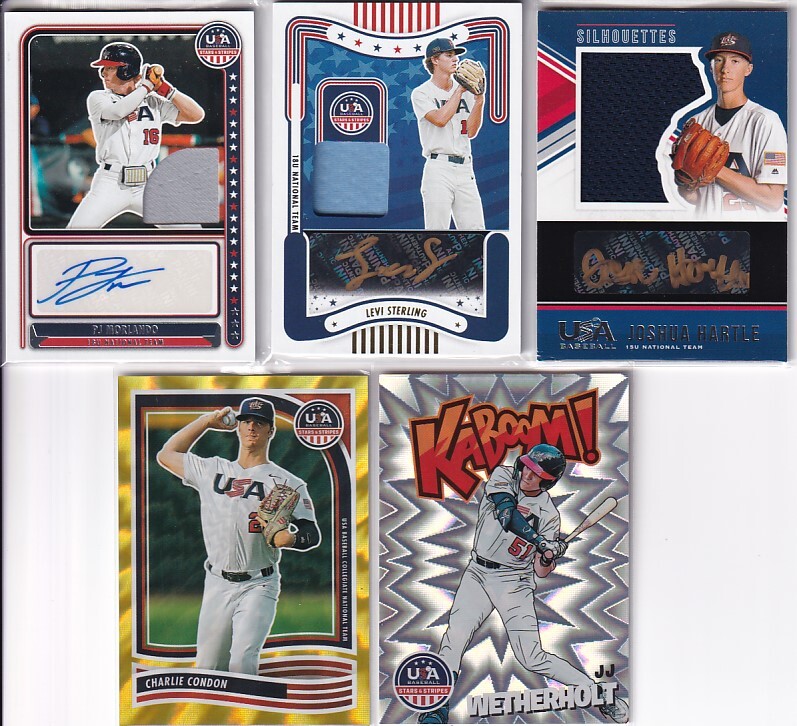 2024 PANINI USA ドラフト指名選手 Auto 直筆サインカード etc 5枚セット