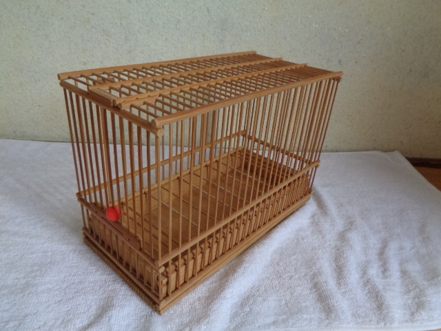 竹細工 竹製鳥かご 鳥籠 鳥カゴ②/小鳥飼育かご メジロ飼育カゴ 竹細工 竹製鳥かご 鳥籠 鳥カゴ②/小鳥飼育かご メジロ飼育カゴ