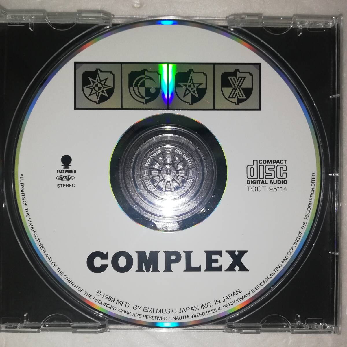 ▼COMPLEX コンプレックス ▼帯付き ▼SHM-CD▼リマスタリング IAN COOPER▼吉川晃司 布袋寅泰▼恋をとめないで/BE MY BABY 他▼TOCT-95114