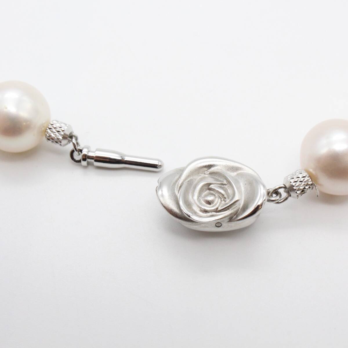 BDAH4028】パールネックレス 留め具 SILVER刻印 レディース BDAH4028】パールネックレス 留め具 SILVER刻印 レディース