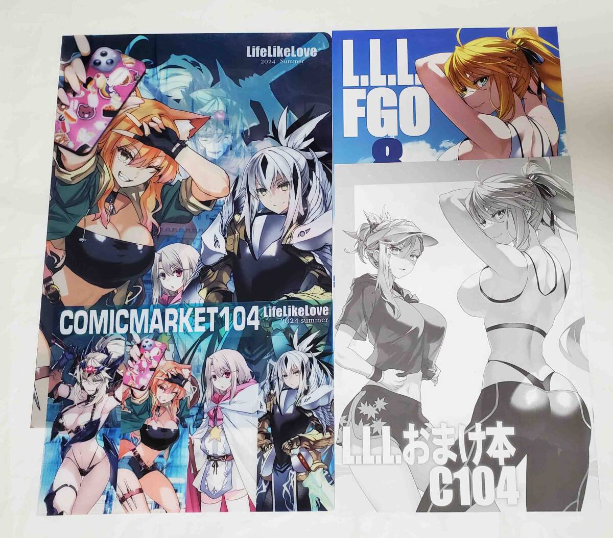 C104 Life Like Love 石田あきら 新刊セット 会場限定 おまけ本 クリアファイル 4連クリアしおり FGO Fate コミケ コミ1 サンクリ 新品