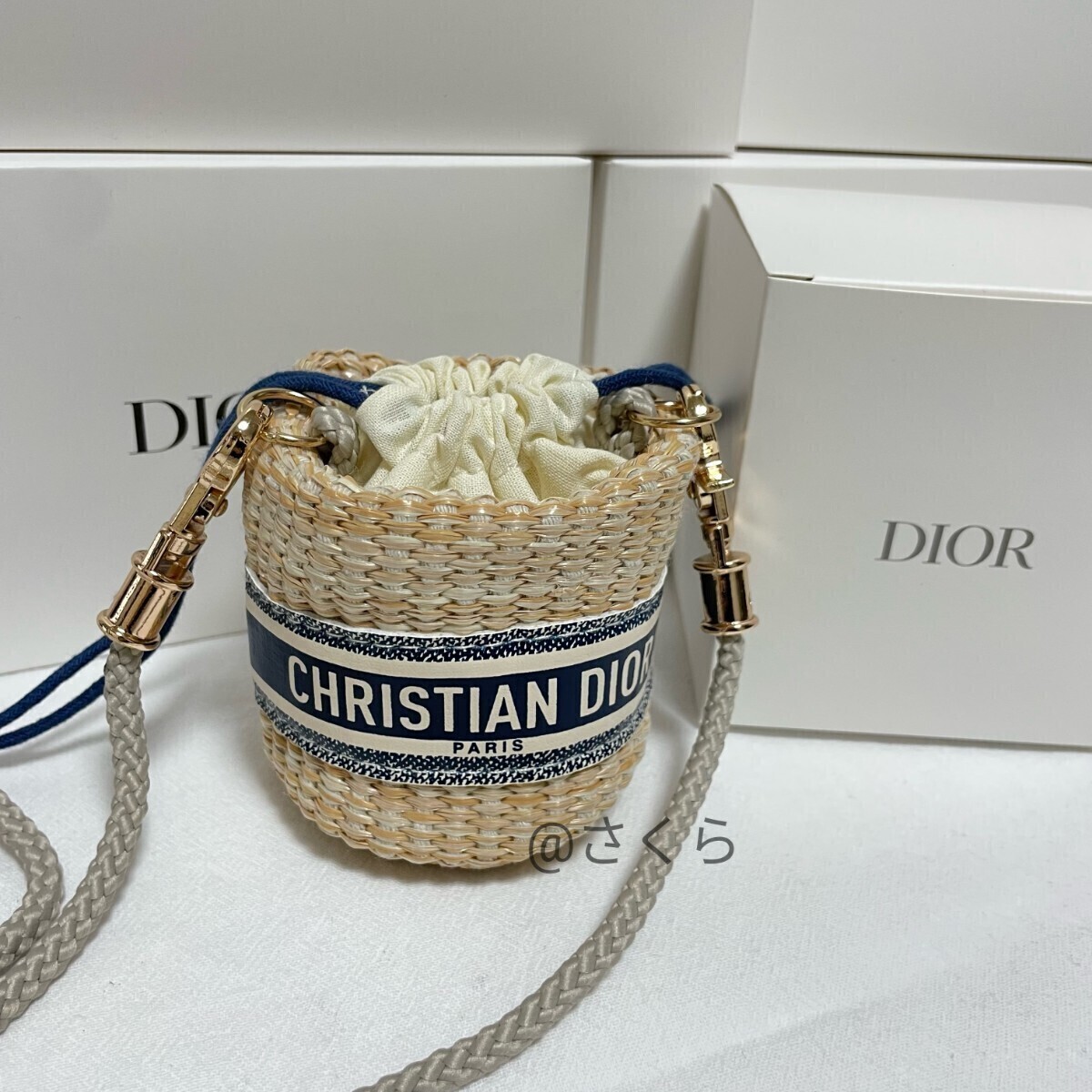 新品 DIORディオールノベルティ ストローポーチロゴ ミニ 新品 DIORディオールノベルティ ストローポーチロゴ ミニ