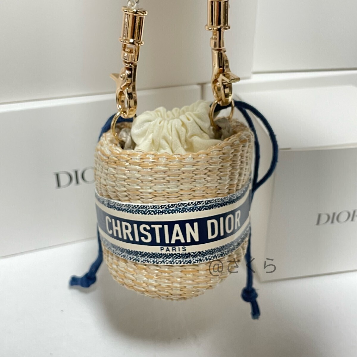 新品 DIORディオールノベルティ ストローポーチロゴ ミニ 新品 DIORディオールノベルティ ストローポーチロゴ ミニ