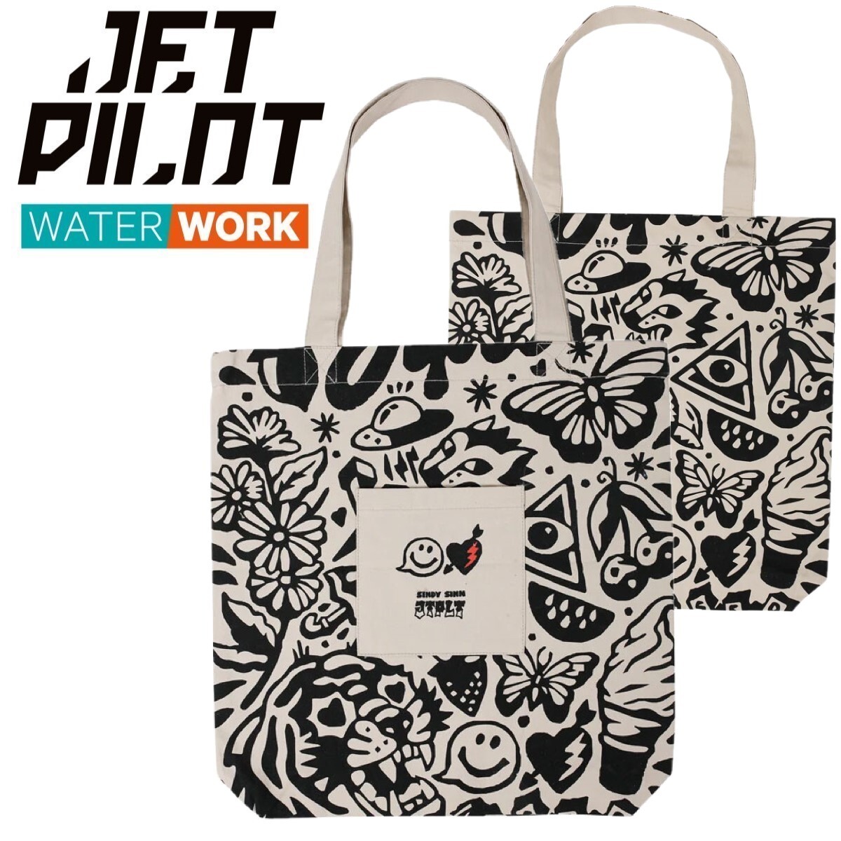 ジェットパイロット JETPILOT 2025 トートバッグ 送料無料 JTPLT x シンディ シン トート S24811