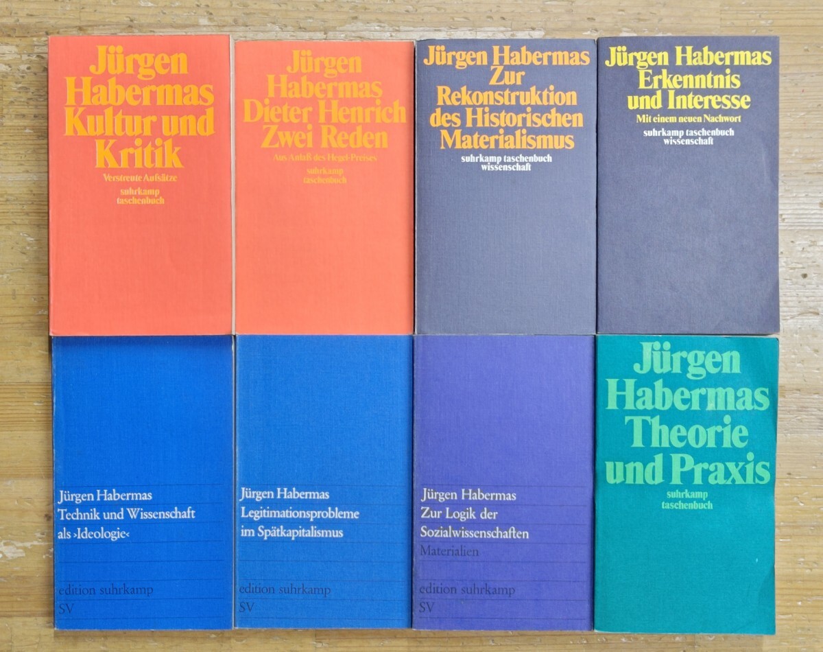 r0815-9.ユルゲン・ハーバーマス 洋書まとめ/哲学/ドイツ語/Philosophy/思想/Jurgen Habermas/唯物論/資本主義/ディーター・ヘンリッヒ