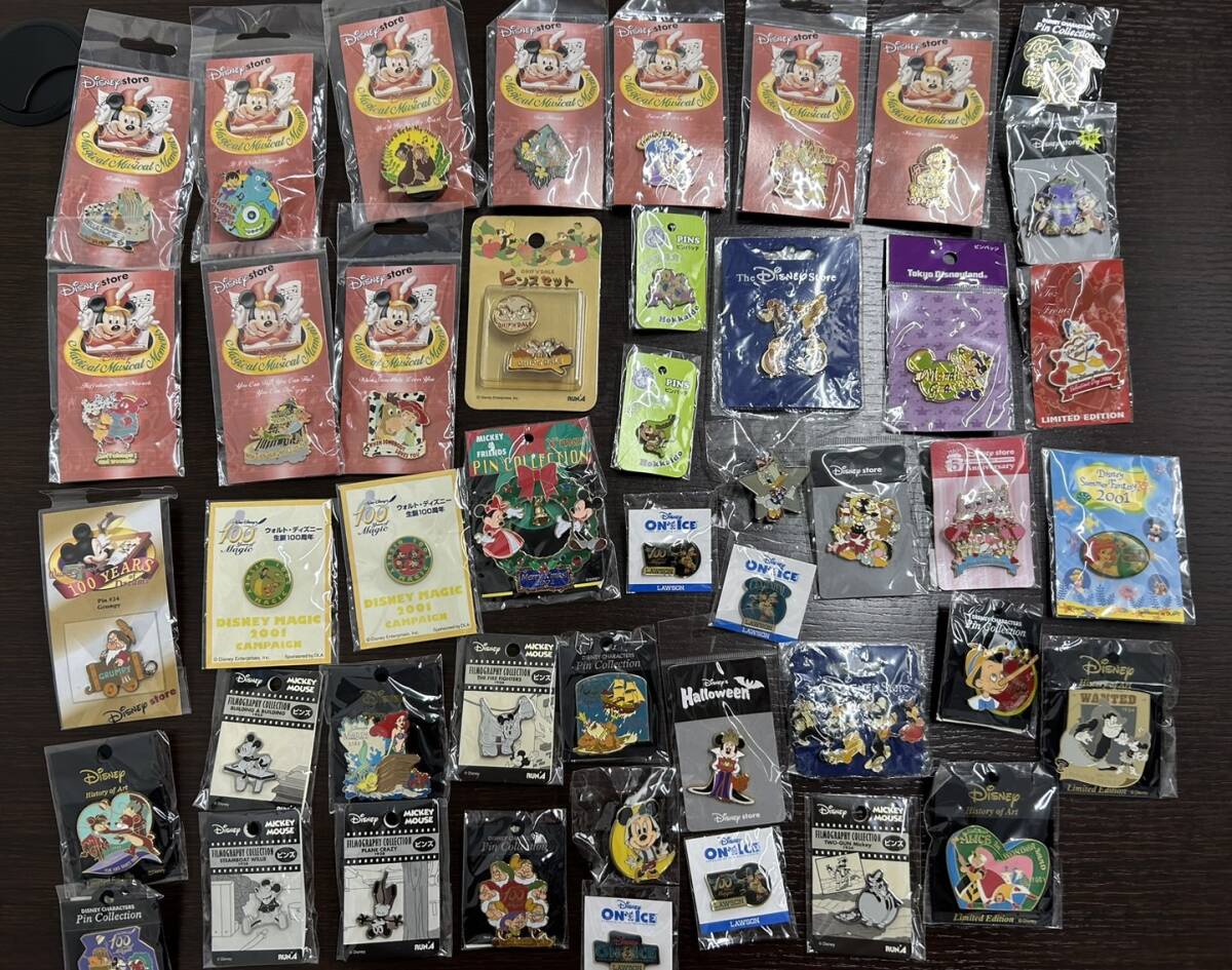 ディズニー ピンズ ピンバッジ 等 ミッキーマウス ミニーマウス ドナルド チップ＆デール 他 未開封 おまとめ