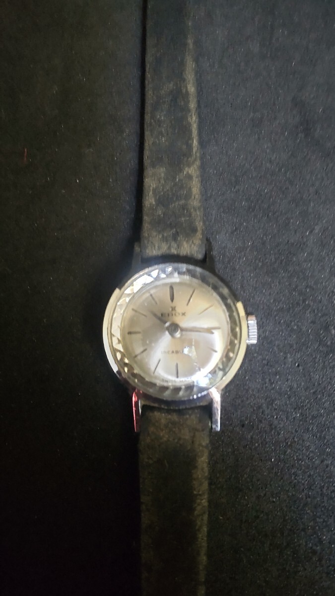 EDOX INCABLOC SWISS MADE 17JEWELS 稼働品 自動巻 エドックス アンティーク レディース時計 腕時計
