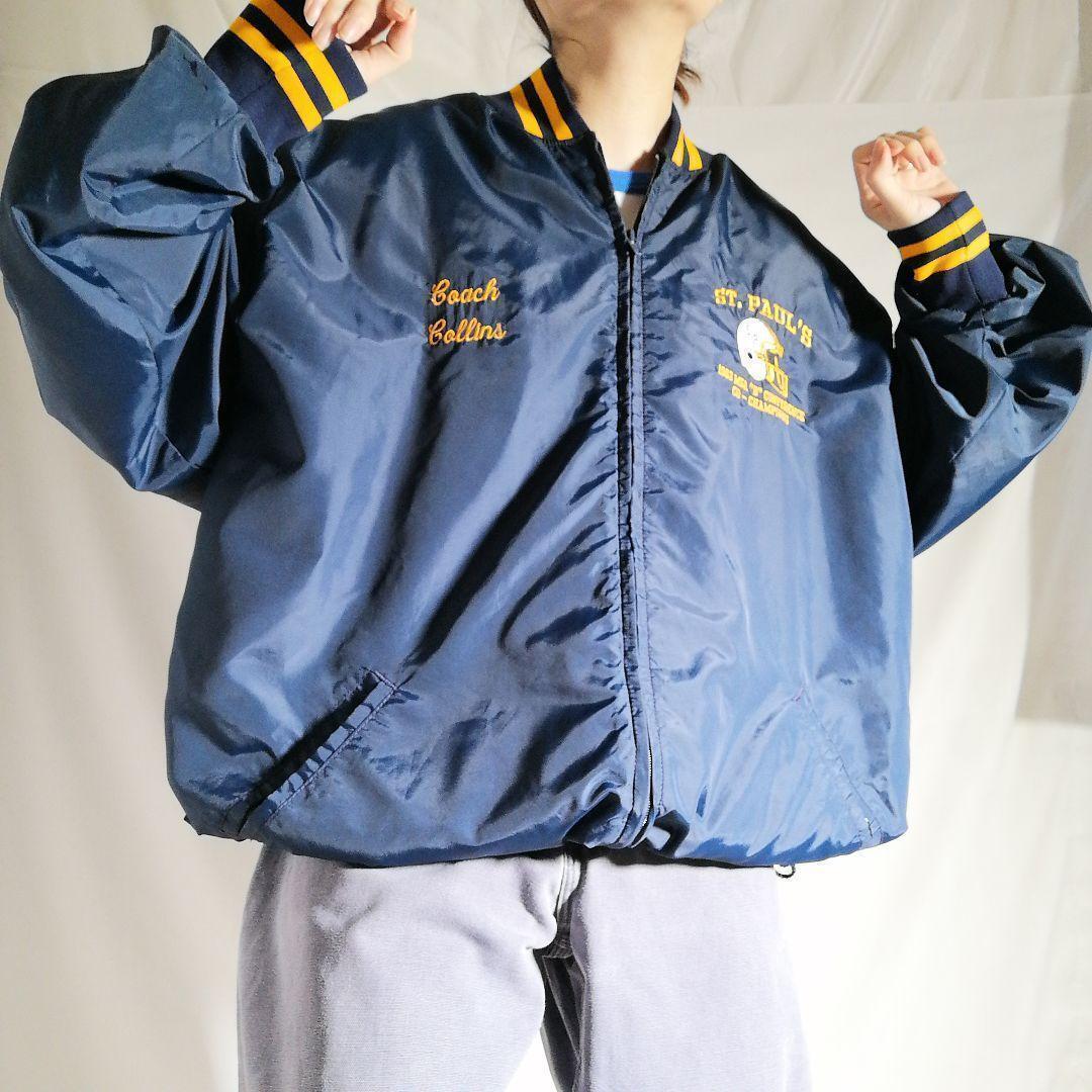 USA製 80年代 MAPLE SPORTS WEAR ナイロンジャケット ブルゾン USA製 80年代 MAPLE SPORTS WEAR ナイロンジャケット ブルゾン