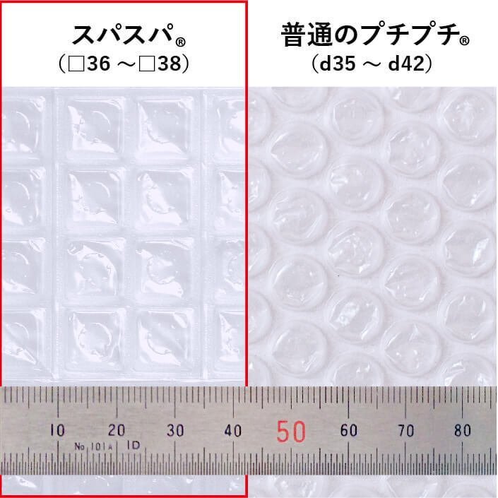 【送料無料！/法人様?個人事業(yè)主様】川上産業(yè)/今！話題の新商品！スパスパ（手で切れる四角いプチプチ）★1200mm×42m (□36) 5本セット