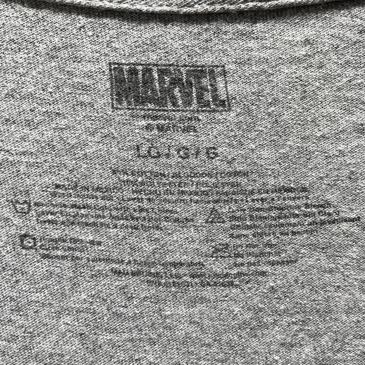 【期間限定SALE】USA 古着 MARVEL マーベル ブラックパンサー Tシャツ メンズL グレー アメコミ 映画 BA1774_画像5
