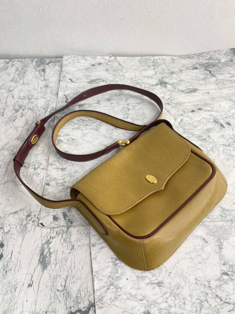 j1034 Cartier カルティエ ショルダーバッグ ヴィンテージ