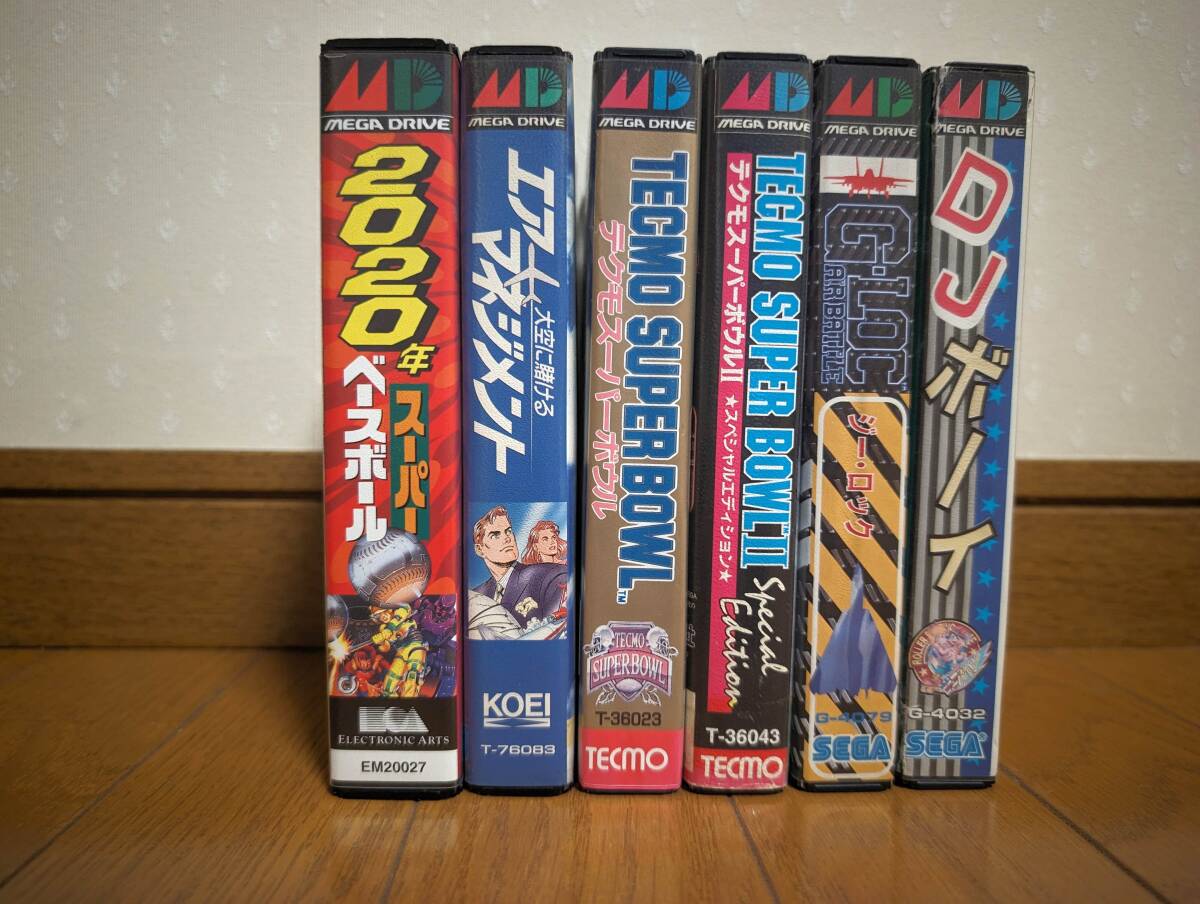 [２８-０１] 【メガドライブ】 箱・説のみ 6本セット 【ソフト無し】【セガ】【MD】【SEGA MEGA DRIVE】