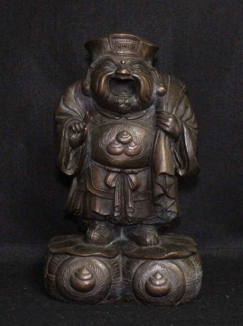 秀峰 ブロンズ像 大黒天像 - 置物、オブジェ 秀峰 ブロンズ像 大黒天像 - 置物、オブジェ