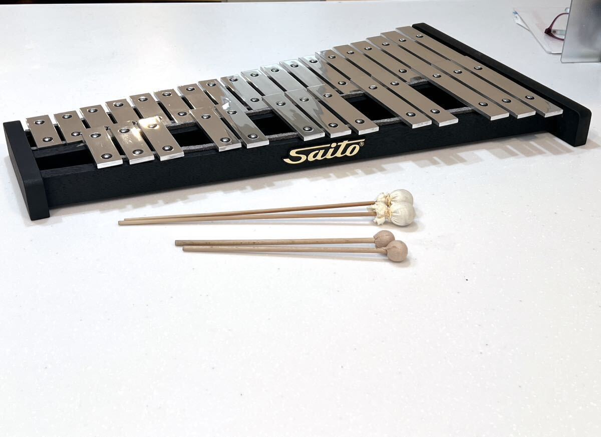 SAITO グロッケン 鉄琴 グロッケン 32音 ハードケース無し SAITO グロッケン 鉄琴 グロッケン 32音 ハードケース無し