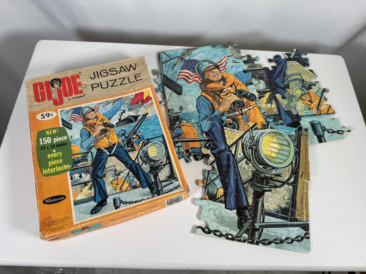 1960年代　ハスブロー　GIジョー　アメリカ海軍　ジグソーパズル　中古品　1ピース欠損　アメリカン　トイ