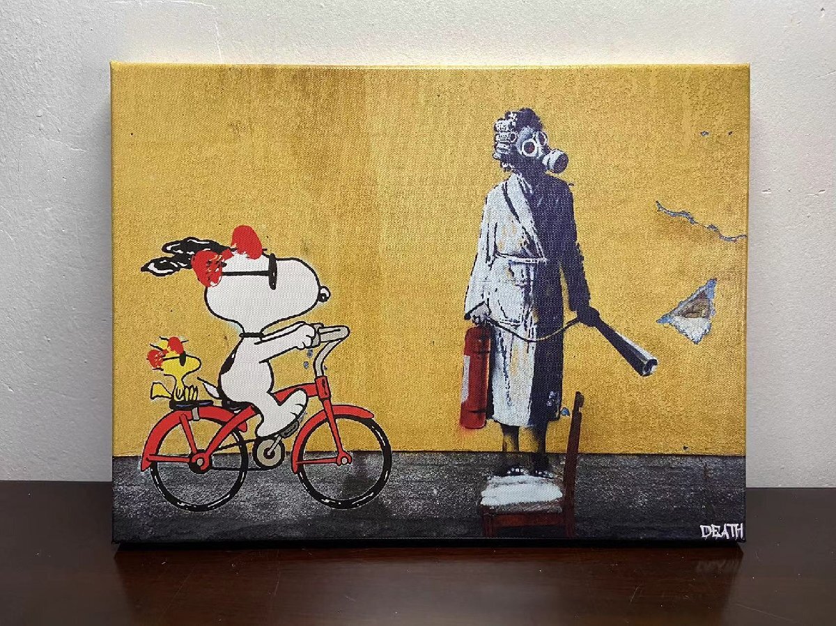 DEATH NYC 額付き 世界限定100枚 スヌーピー SNOOPY バンクシー DEATH NYC 額付き 世界限定100枚 スヌーピー SNOOPY バンクシー