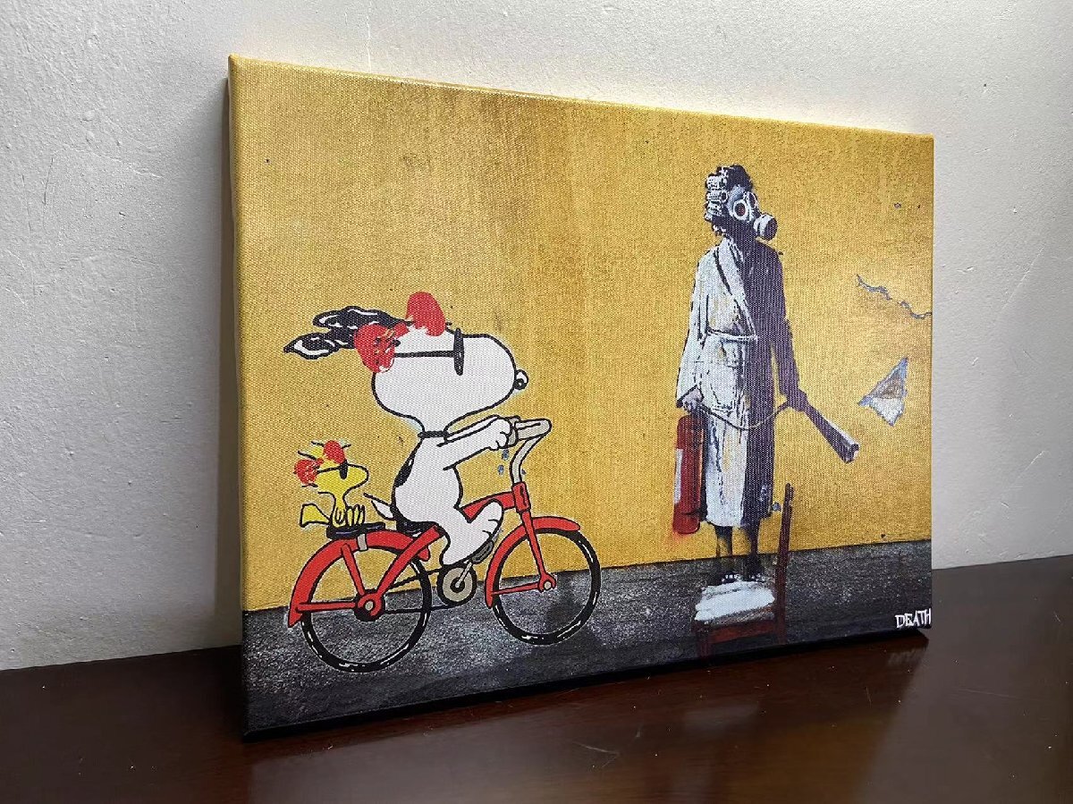DEATH NYC 額付き 世界限定100枚 スヌーピー SNOOPY バンクシー