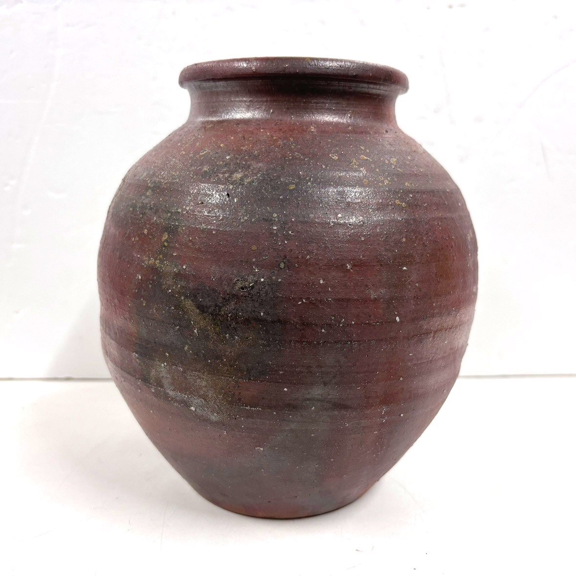 [41][ selling together * shop front pickup possible ] Bizen . Bizen . vase flower vase author work jpy Song? Vintage goods tradition culture tradition handicraft long-term keeping goods 