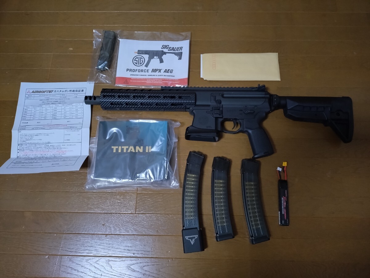 SIG SAUER SIG SAUER MPX ジョンウィック　ショップカスタム　ブラシレス　電子トリガー 電動ガン　セット
